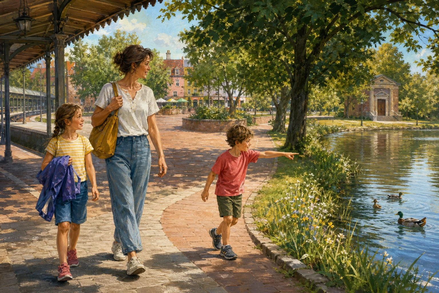 Rodzinny dzień w Starogardzie Gdańskim bez samochodu